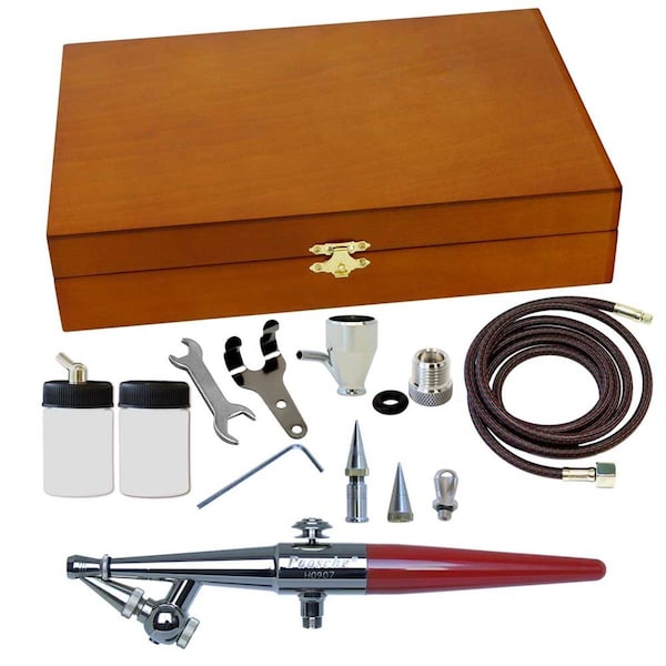 Paasche Airbrush Co H Airbrush Wood Case Set with 3 Heads PA398338 Zoro